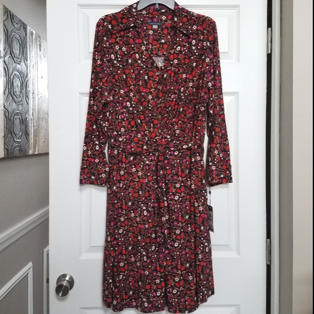 Tommy Hilfiger Ditsy Floral-Print Shirtdress - Picture 3 of 15